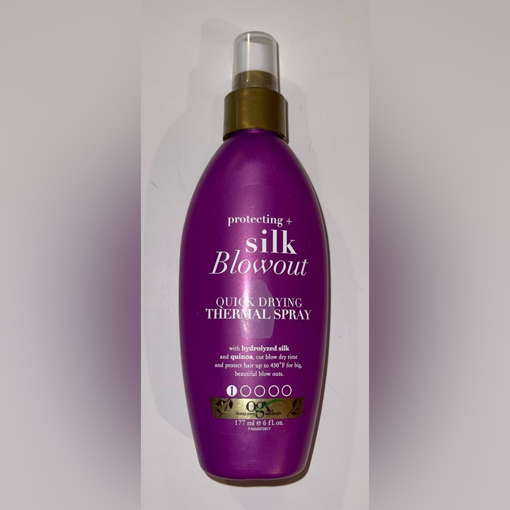 OGX Protecting + Silk Blowout Quick Drying Thermal Spray, 6 Fl Oz (Pack of 1)